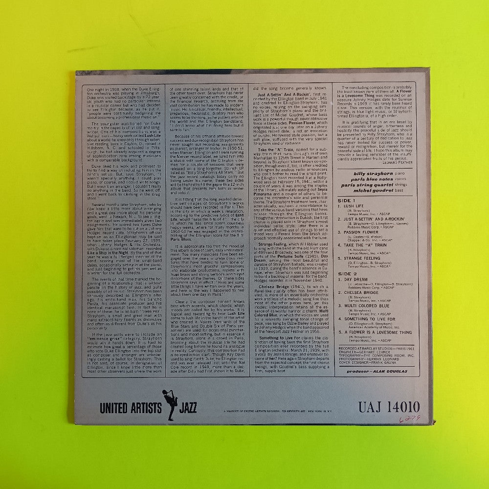 Billy Strayhorn - The Peaceful Side - 1963 - UAJS 15010 - Used - EX - Vinyl
