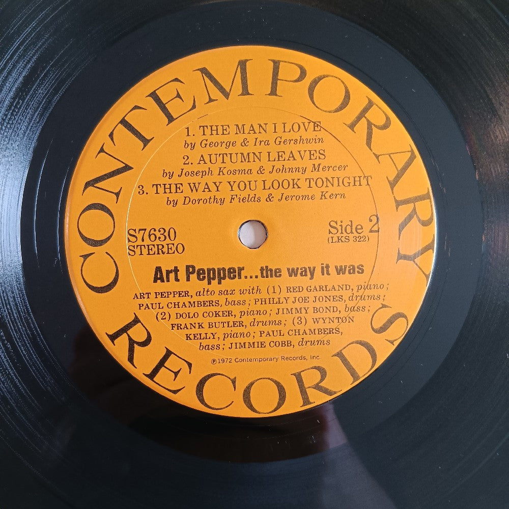 Art Pepper - ... The Way It Was ! - 1972 - S7630 - Used - EX - Vinyl