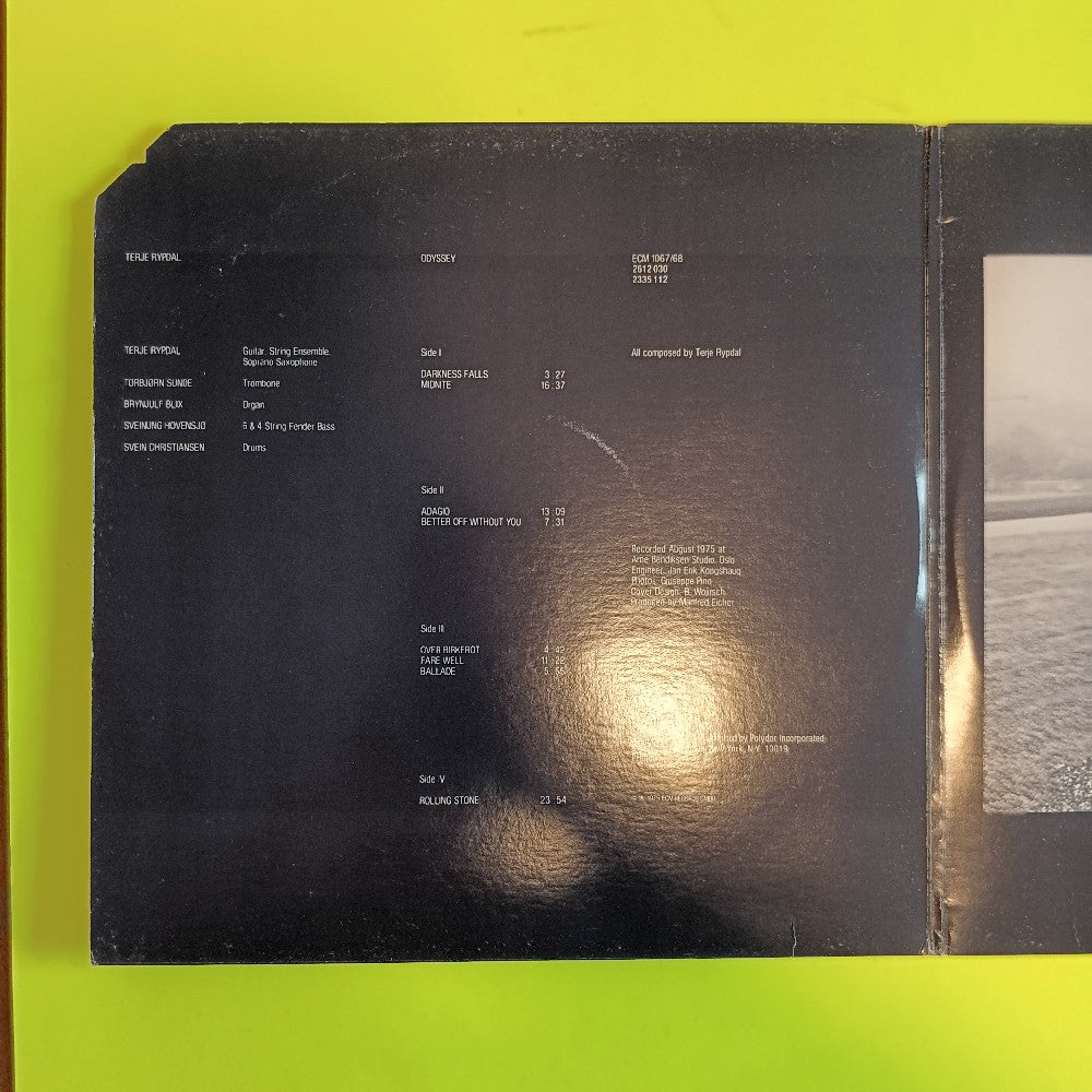Terje Rypdal - Odyssey 2LP - 1975 - ECM 1067/68 - Used - VG++ - Vinyl