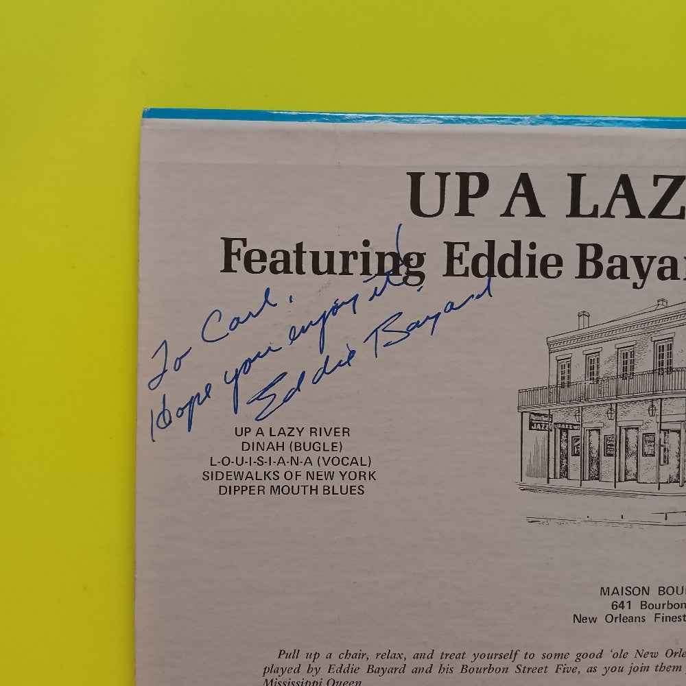 Eddie Bayard - Up A Lazy River SIGNED - 1977 - MB-8 - Used - VG++ - Vinyl