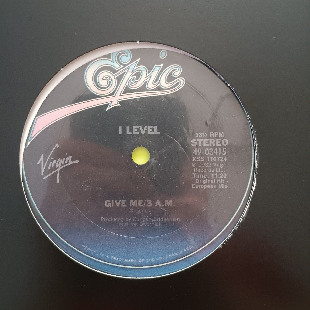 I Level - Give Me / 3AM 12" - 1982 - 49-03415 - Used - VG++ - Vinyl