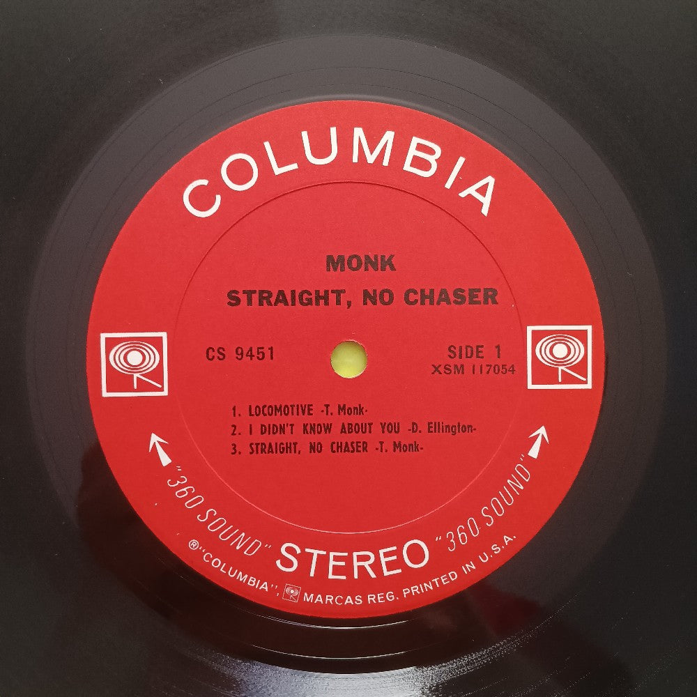 Thelonious Monk - Straight, No Chaser 2 EYE STEREO - 1967 - CS 9451 - Used - EX - Vinyl