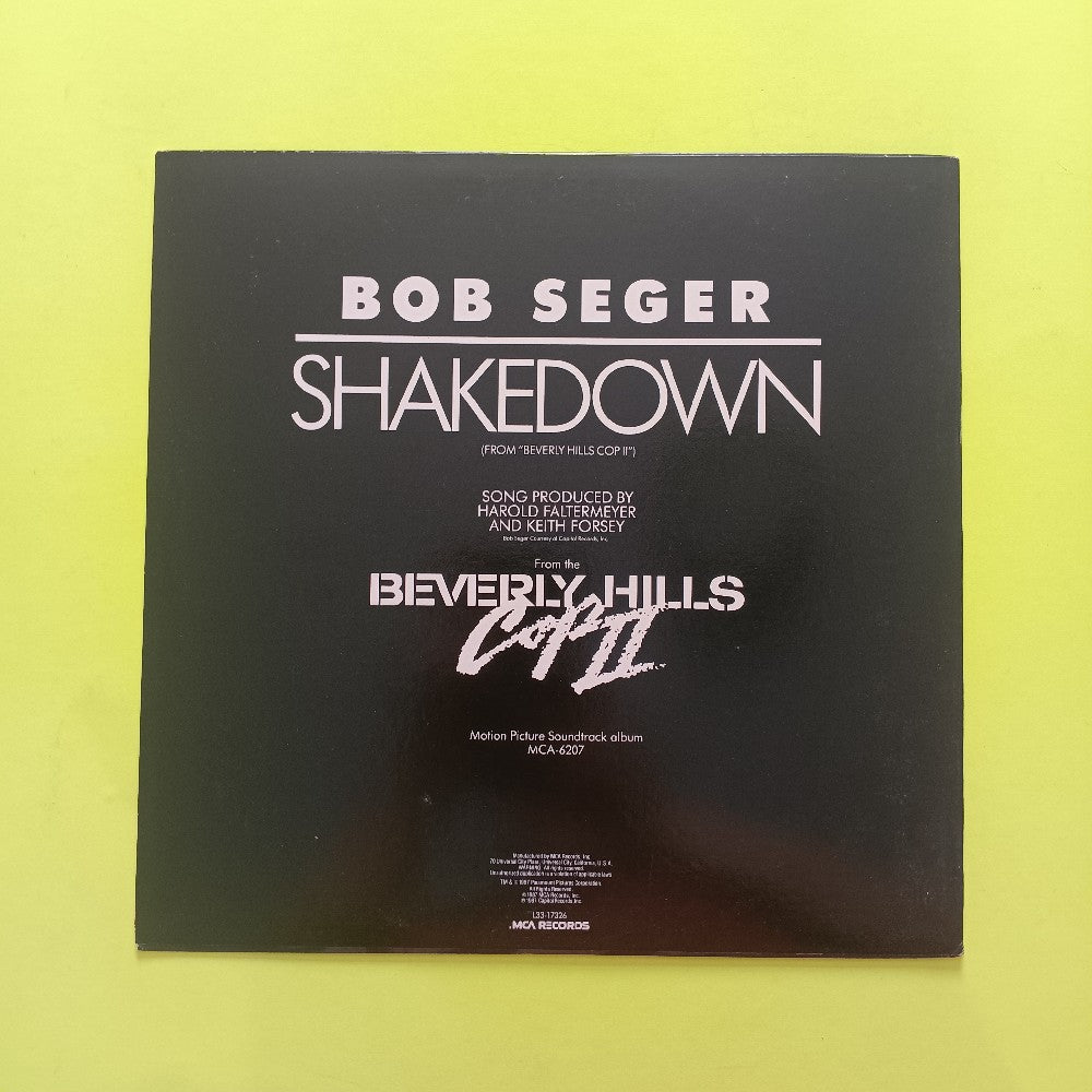 Bob Seger - Shakedown PROMO 12" - 1987 - L33-17326 - Used - EX - Vinyl