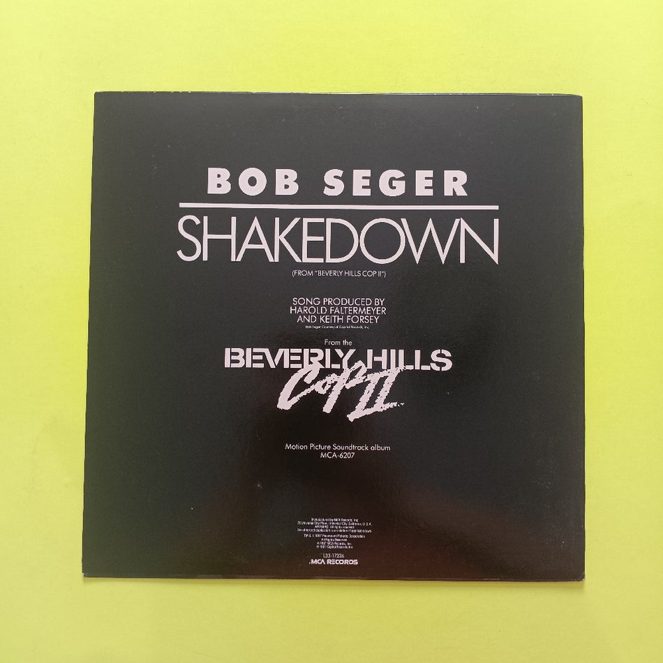 Bob Seger - Shakedown PROMO 12" - 1987 - L33-17326 - Used - EX - Vinyl