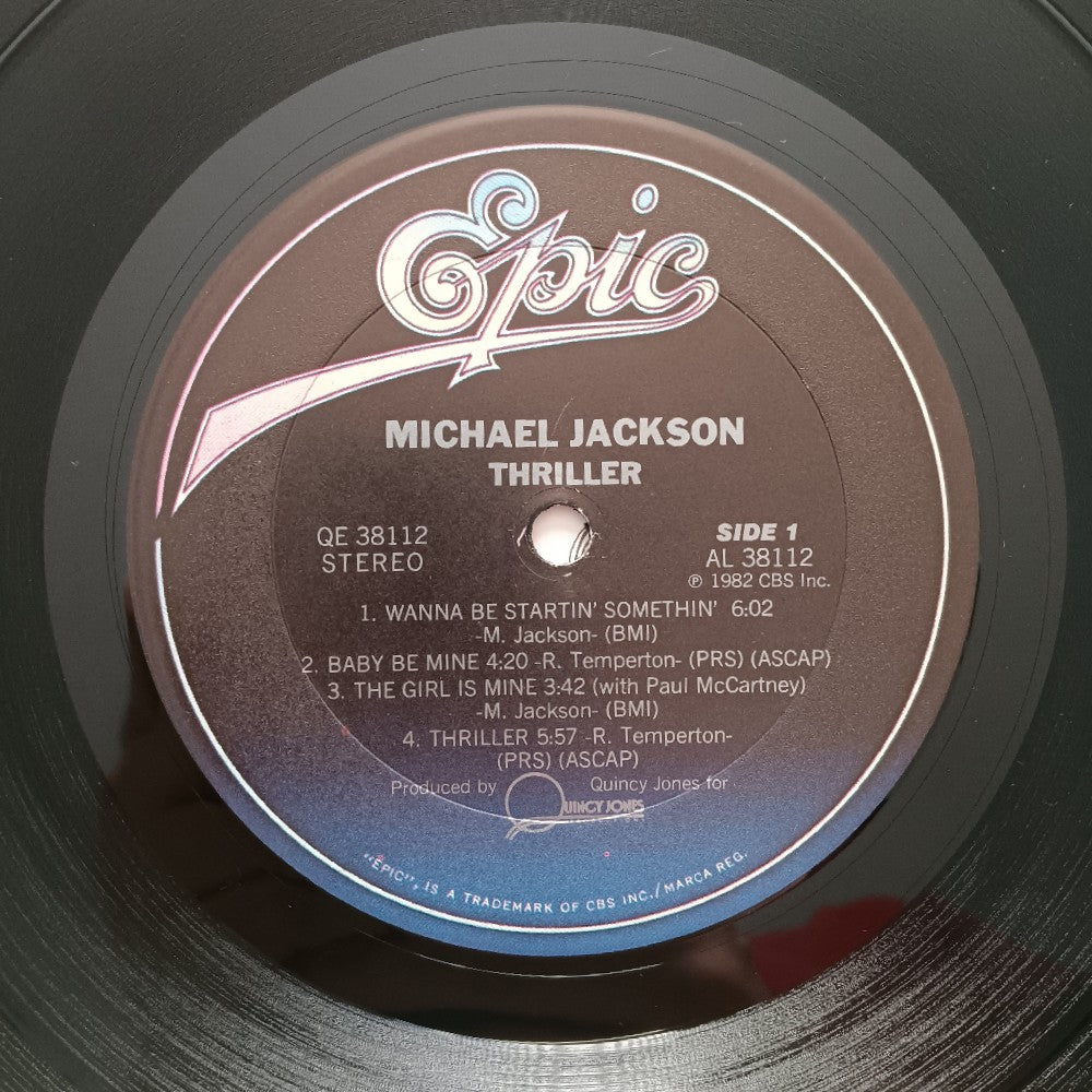 Michael Jackson - Thriller OG NO CO-PRODUCER CREDIT - 1982 - QE 38112 - Used - EX - Vinyl