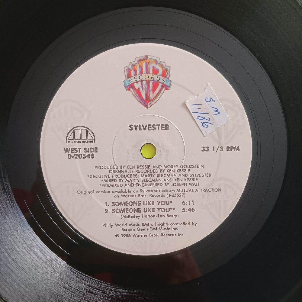 Sylvester - Someone Like You 12" PROMO - 1986 - 9 20548-0 - Used - EX - Vinyl