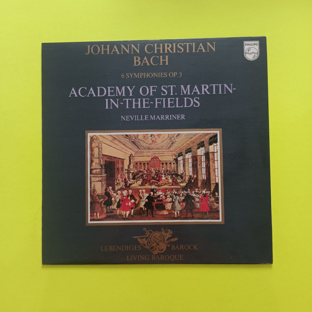 Neville Marriner - Bach : 6 Symphonies Op. 3 ITALY - 9502 001 - Used - EX - Vinyl