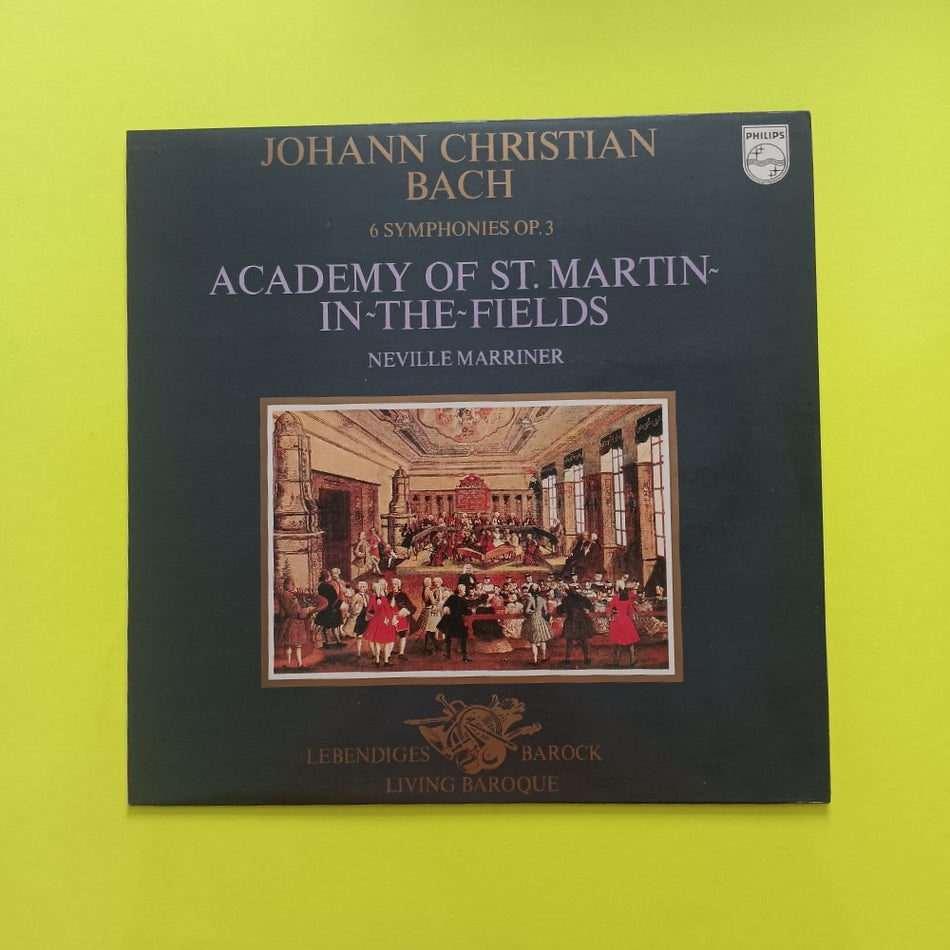 Neville Marriner - Bach : 6 Symphonies Op. 3 ITALY - 9502 001 - Used - EX - Vinyl