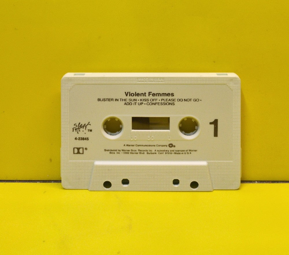 Violent Femmes - Violent Femmes - 1983 - 9 23845-4 - Used - EX - Cassettes - White Tape Shell With Bluish Tint And Textured Edges