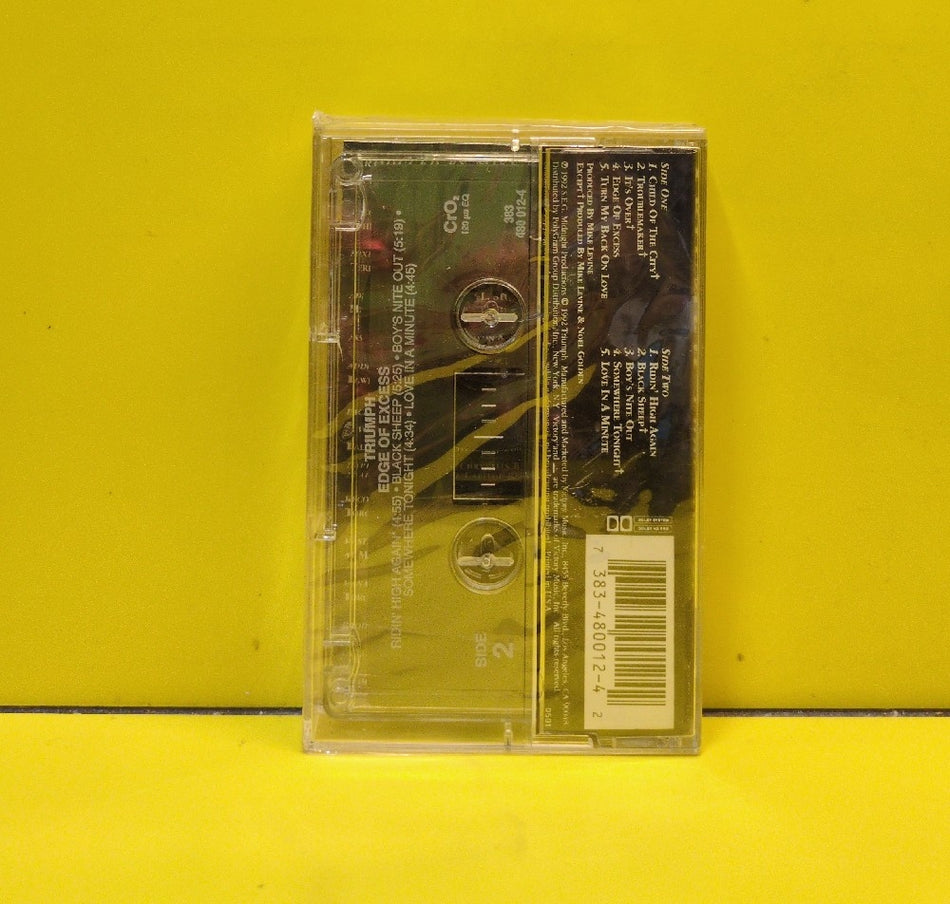 Triumph - Edge Of Excess - 1992 - 383 480 012-4 - New - Sealed - Cassettes