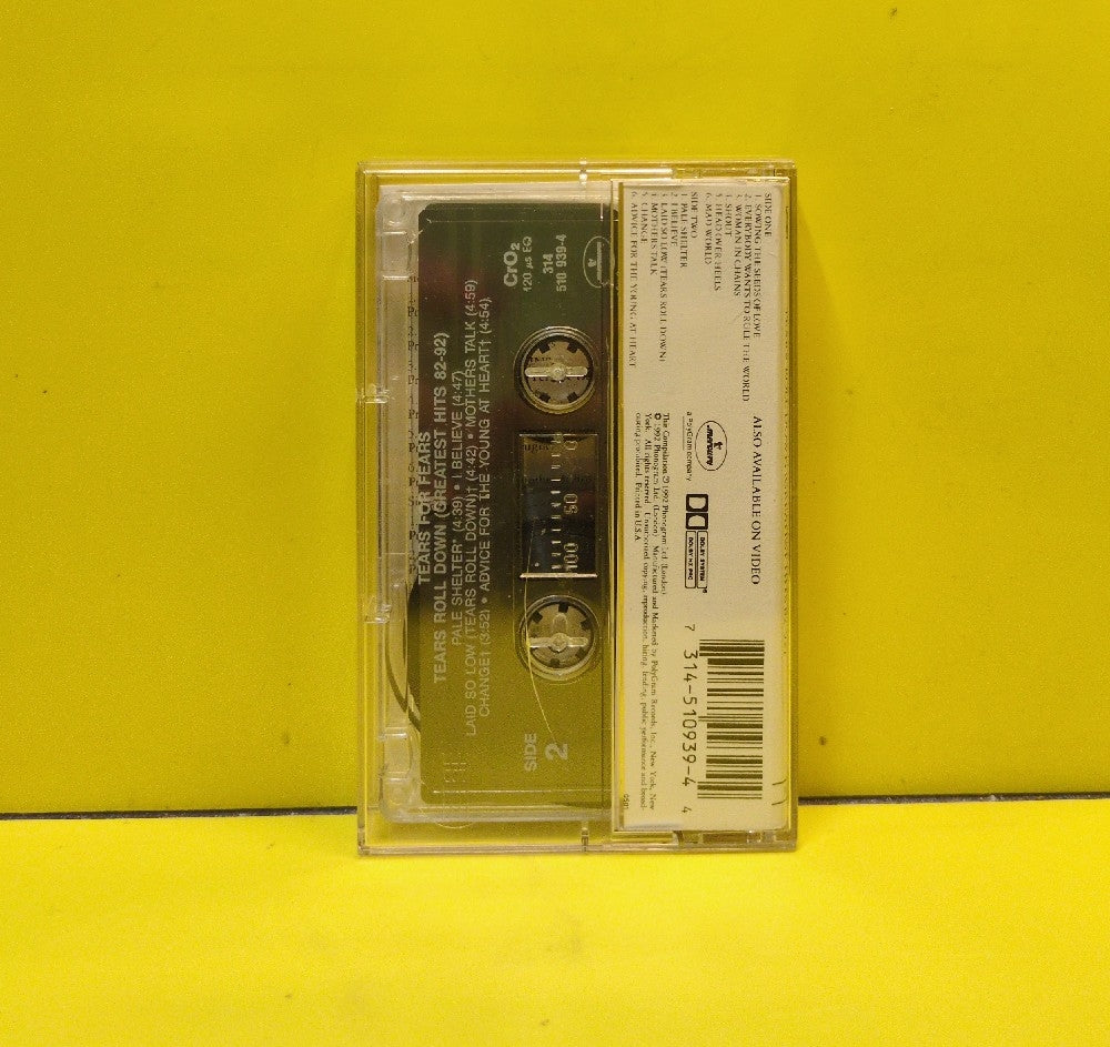 Tears For Fears - Tears Roll Down (Greatest Hits 82-92) - 1992 - 314 510 939-4 - Used - EX - Cassettes