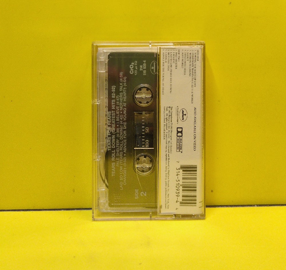 Tears For Fears - Tears Roll Down (Greatest Hits 82-92) - 1992 - 314 510 939-4 - Used - EX - Cassettes