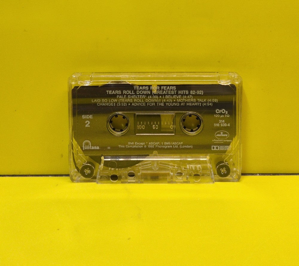 Tears For Fears - Tears Roll Down (Greatest Hits 82-92) - 1992 - 314 510 939-4 - Used - EX - Cassettes