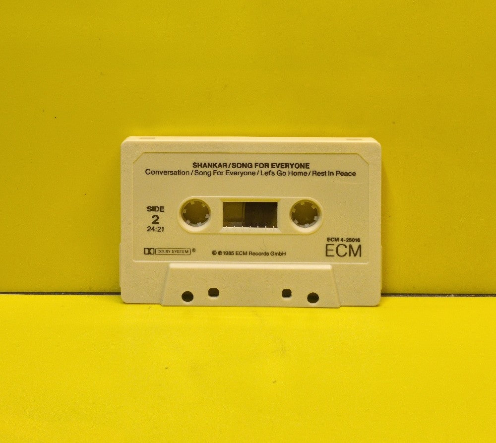 Shankar - Song For Everyone - 1985 - ECM 4-25016 / ECM 25016-4 E - Used - EX - Cassettes