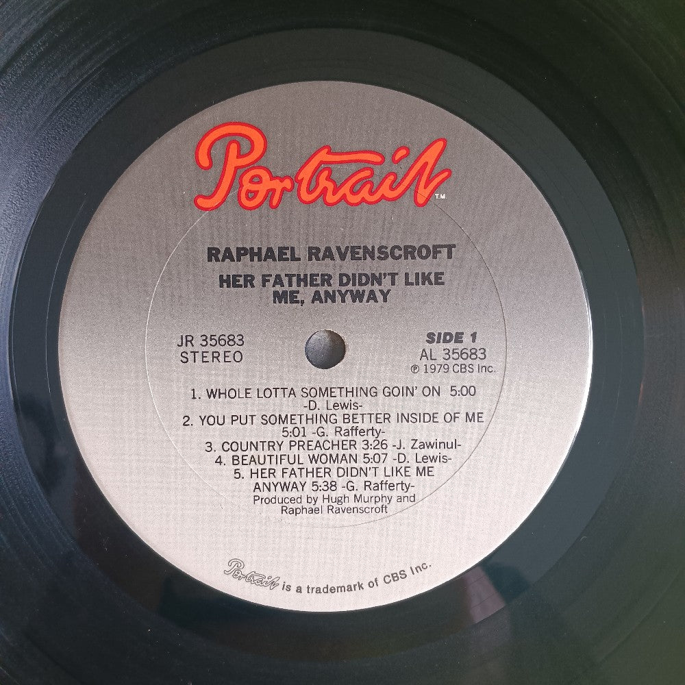Raphael Ravenscroft - Her Father Didn't Like Me Anyway - 1979 - JR 35683 - Used - VG+ - Vinyl