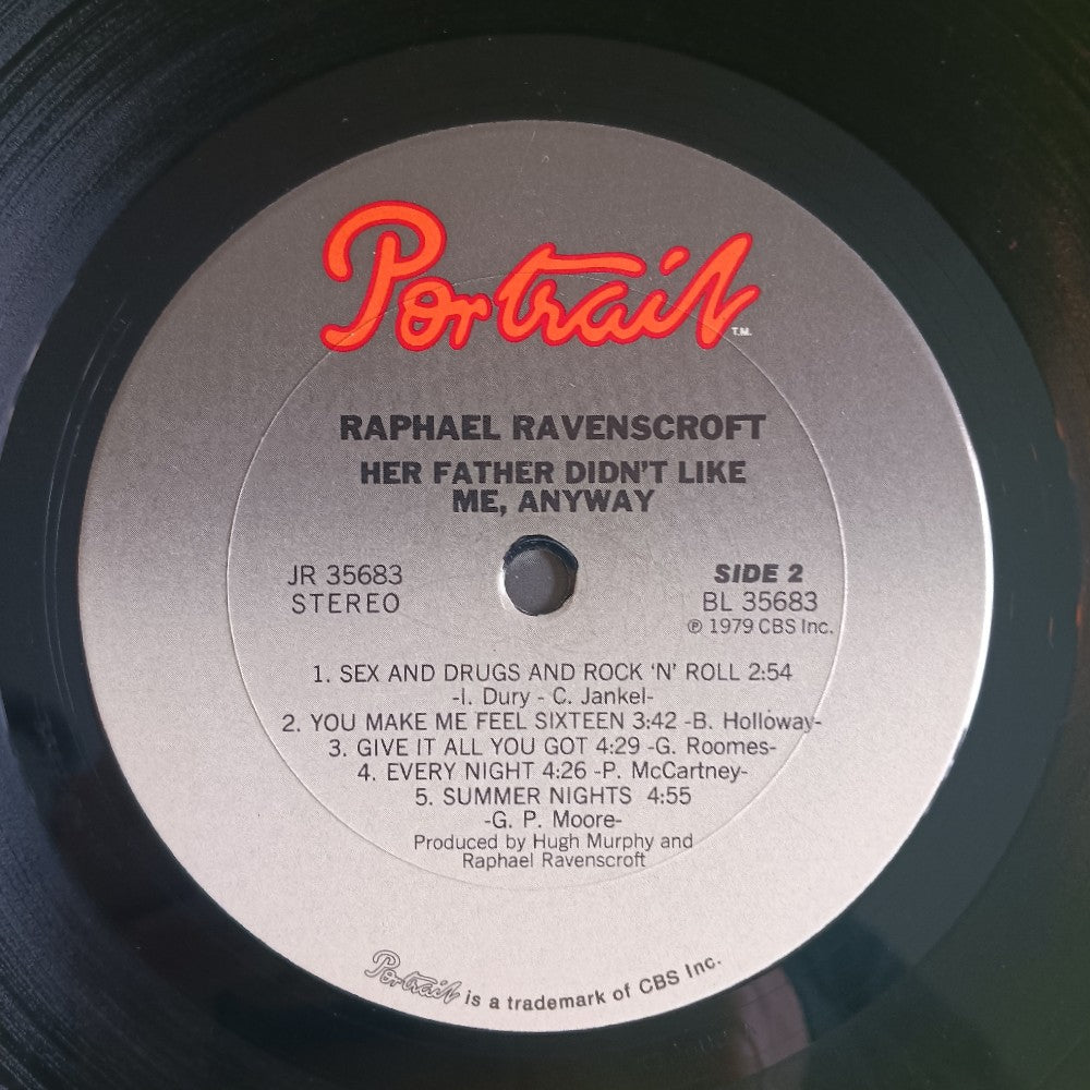 Raphael Ravenscroft - Her Father Didn't Like Me Anyway - 1979 - JR 35683 - Used - VG+ - Vinyl