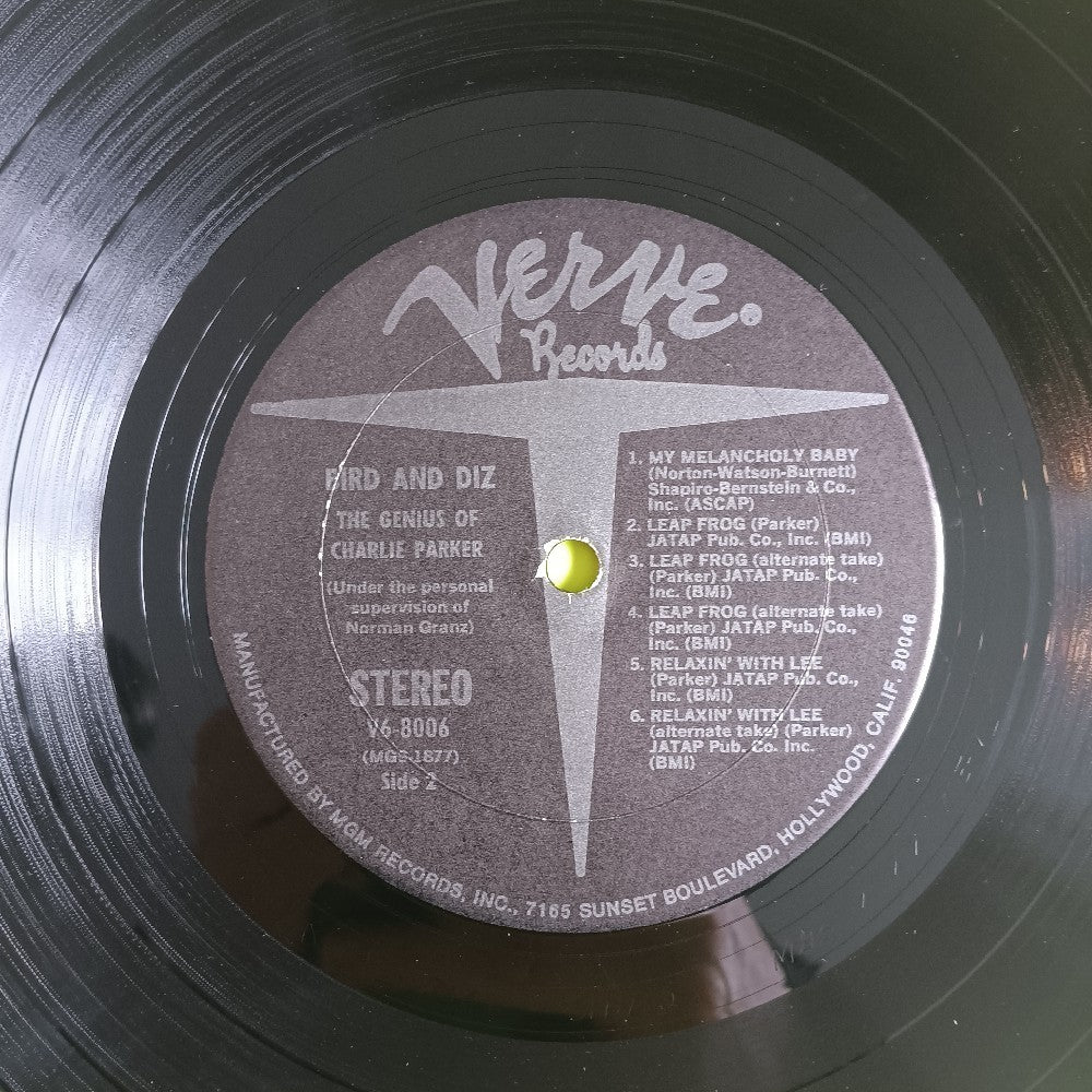 Charlie Parker & Dizzy Gillespie - Bird And Diz - V6-8006 - Used - VG++ - Vinyl