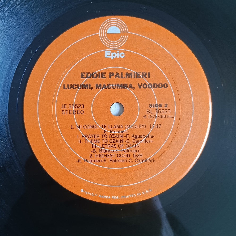 Eddie Palmieri - Lucumi Macumba Voodoo - 1978 - JE 35523 - Used - VG++ - Vinyl