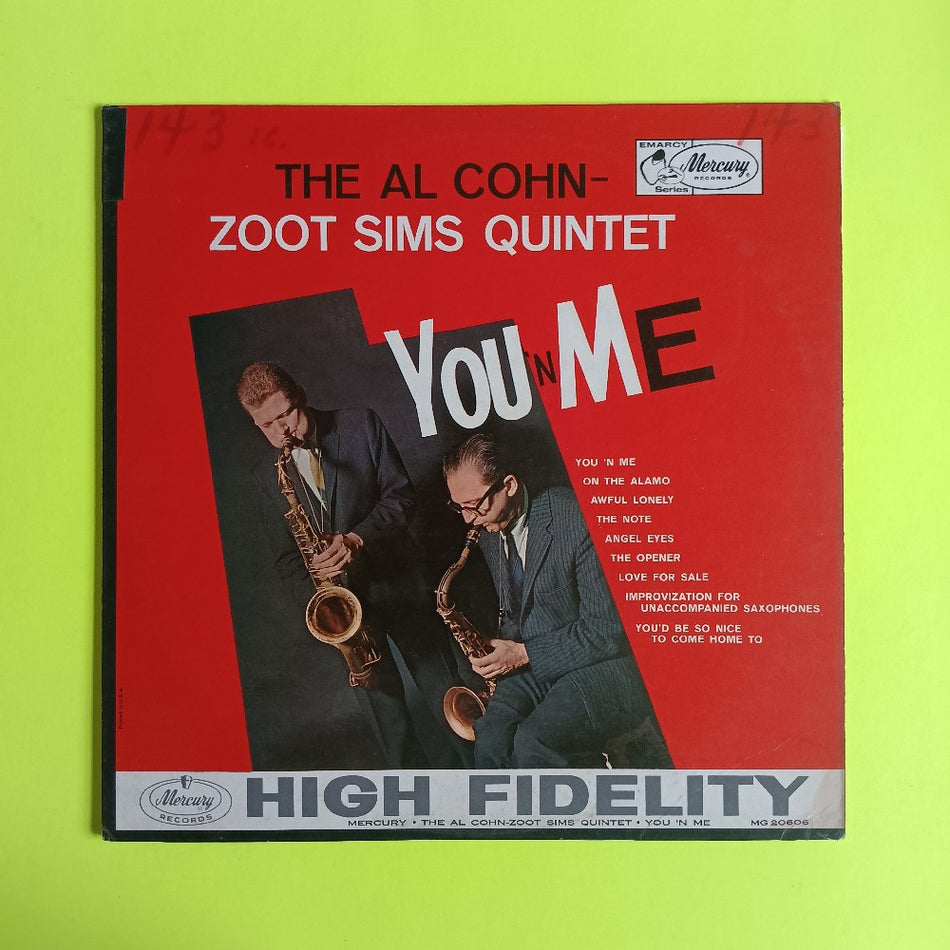 Al Cohn & Zoot Sims - You 'N Me MONO PROMO - 1960 - MG 20606 - Used - VG++ - Vinyl