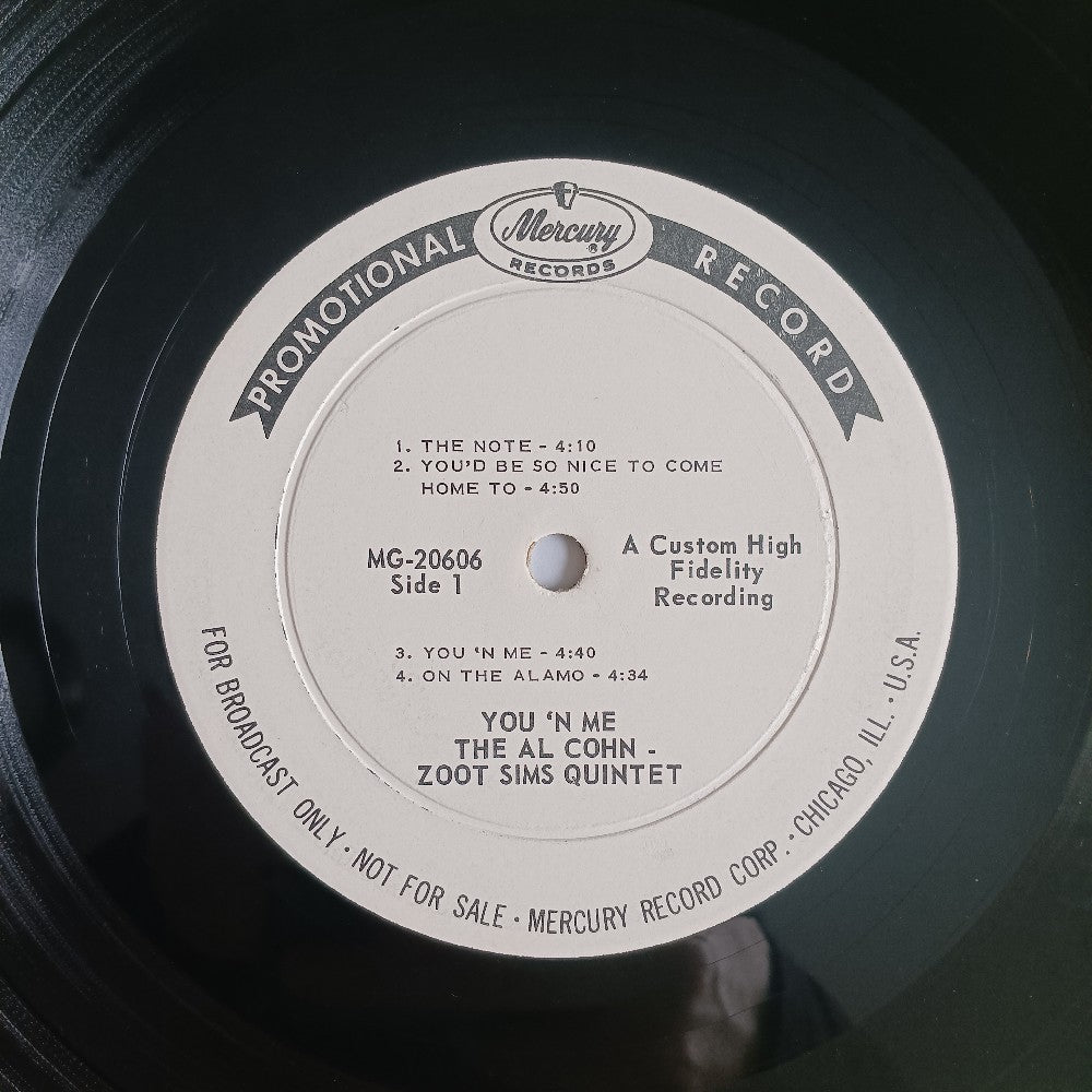 Al Cohn & Zoot Sims - You 'N Me MONO PROMO - 1960 - MG 20606 - Used - VG++ - Vinyl