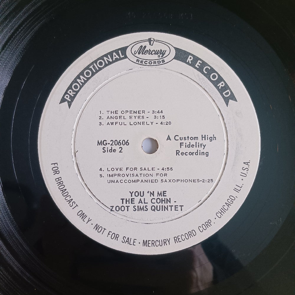 Al Cohn & Zoot Sims - You 'N Me MONO PROMO - 1960 - MG 20606 - Used - VG++ - Vinyl