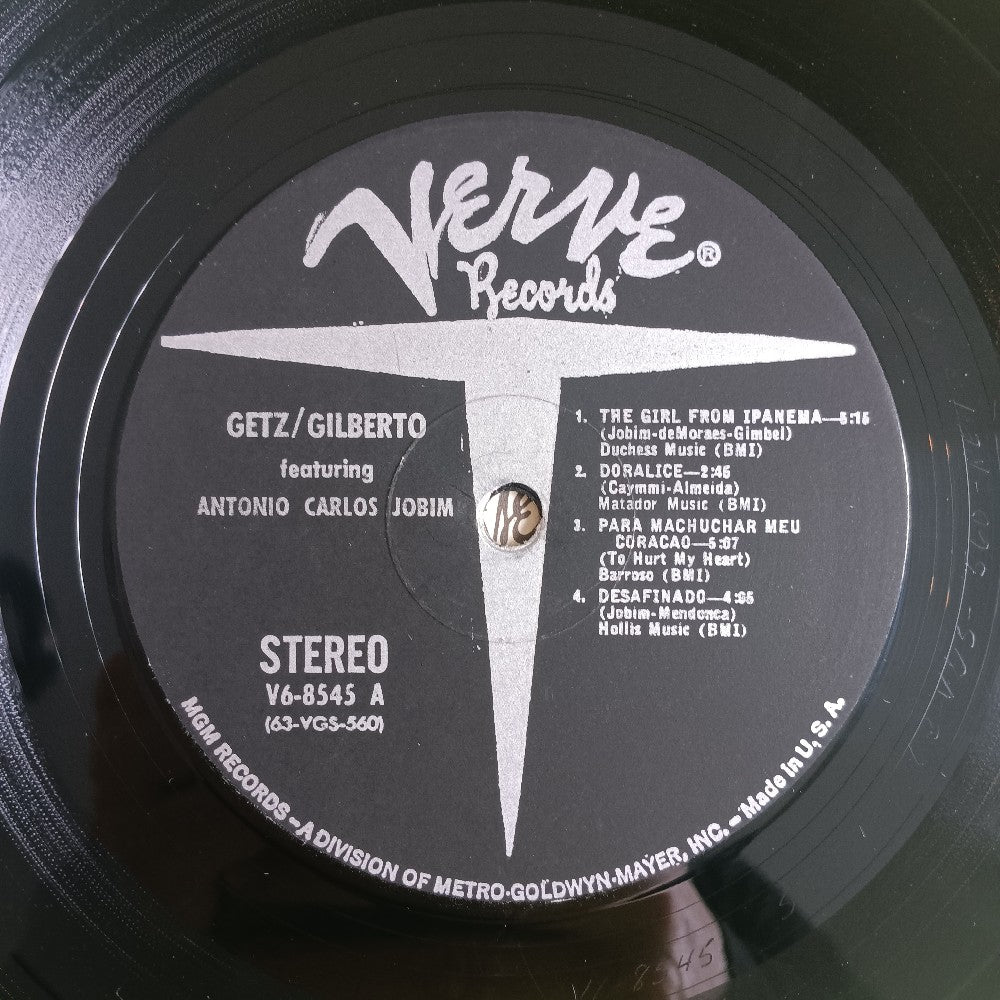 Stan Getz & Joao Gilberto - Getz / Gilberto OG STEREO - 1964 - V6-8545 - Used - VG++ - Vinyl