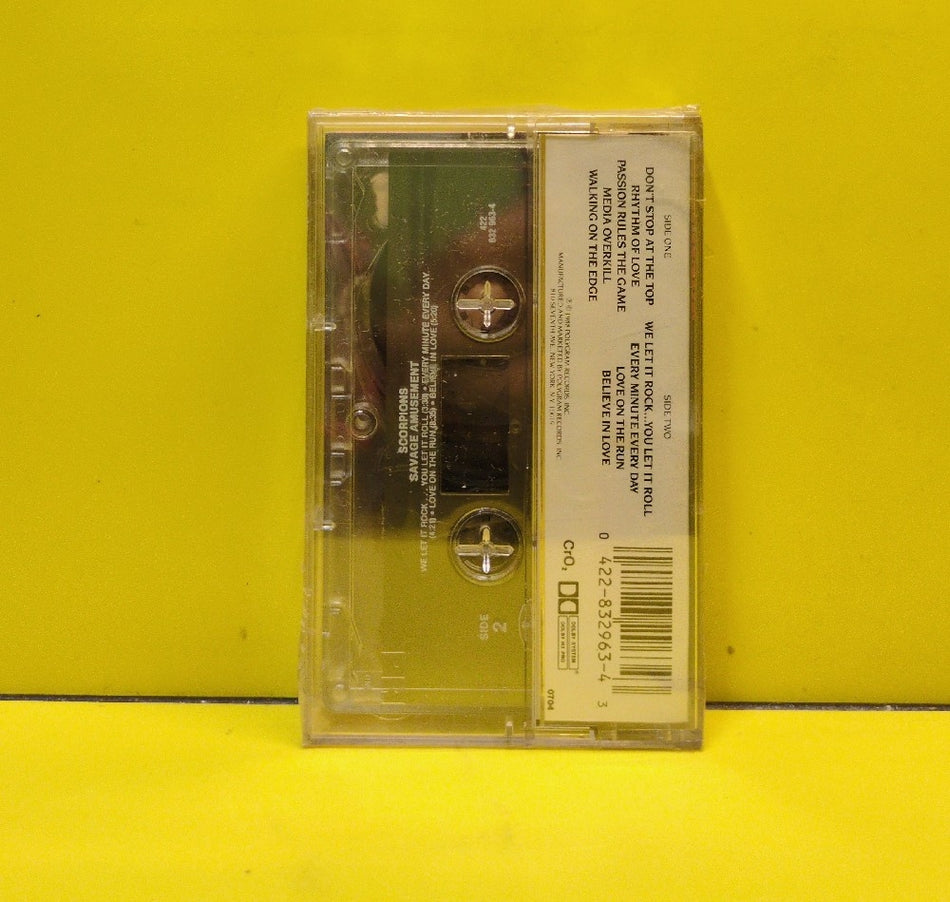 Scorpions - Savage Amusement - 1988 - 832-963-4 - New - Sealed - Cassettes
