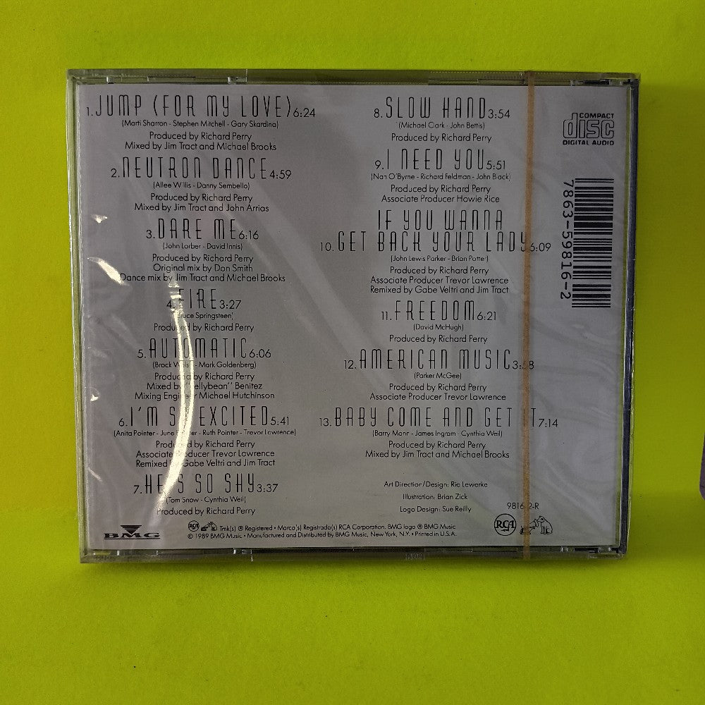 Pointer Sisters - Greatest Hits - 1989 - 9816-2-R - New - Sealed - CDs