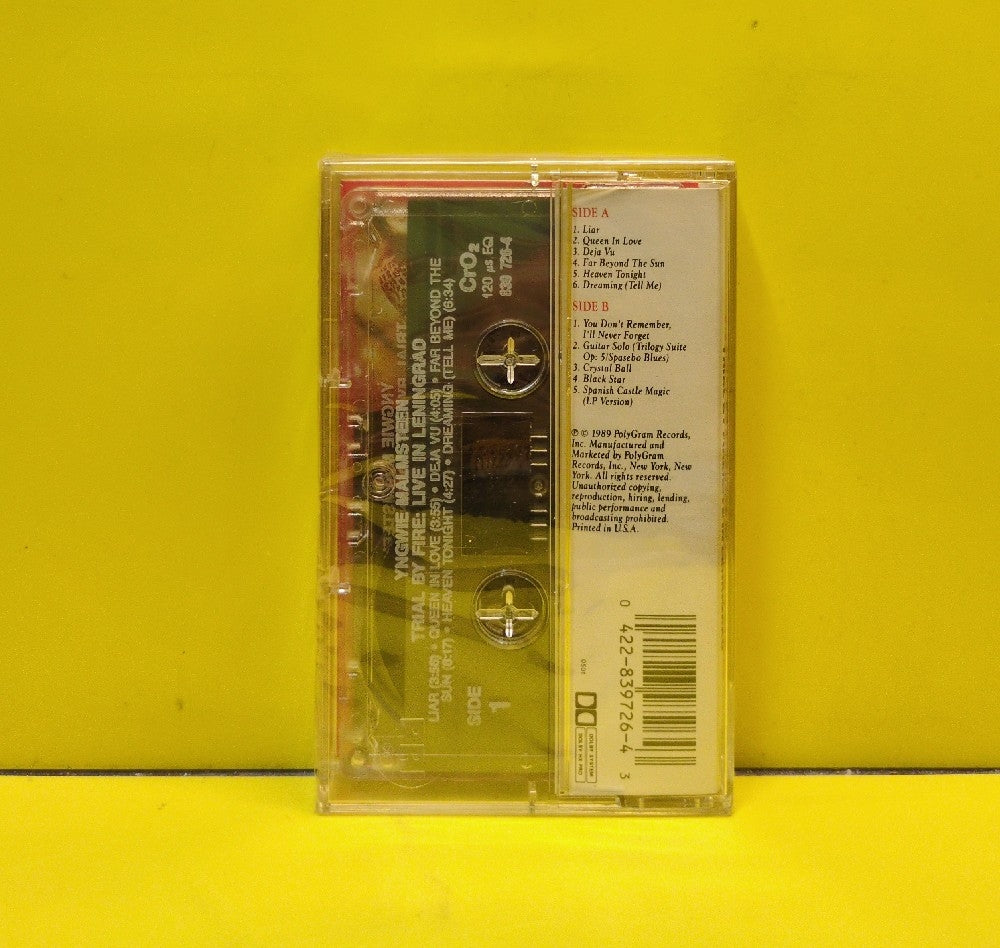 Yngwie Malmsteen - Trial By Fire/Live In Leningrad - 1989 - 839 726-4 - New - Sealed - Cassettes