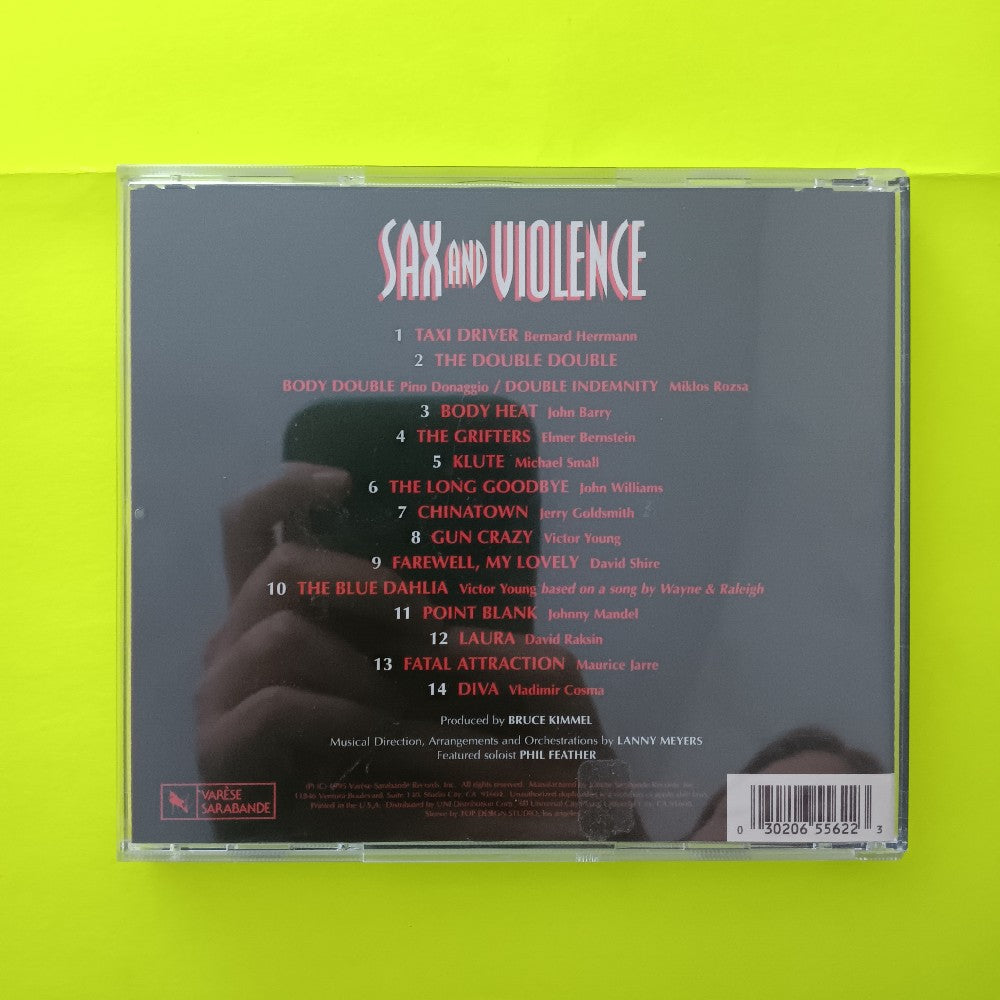 Lanny Meyers - Sax And Violence: Music from the Dark Side of the Screen - 1995 - VSD-5562 - Used - VG++ - CDs