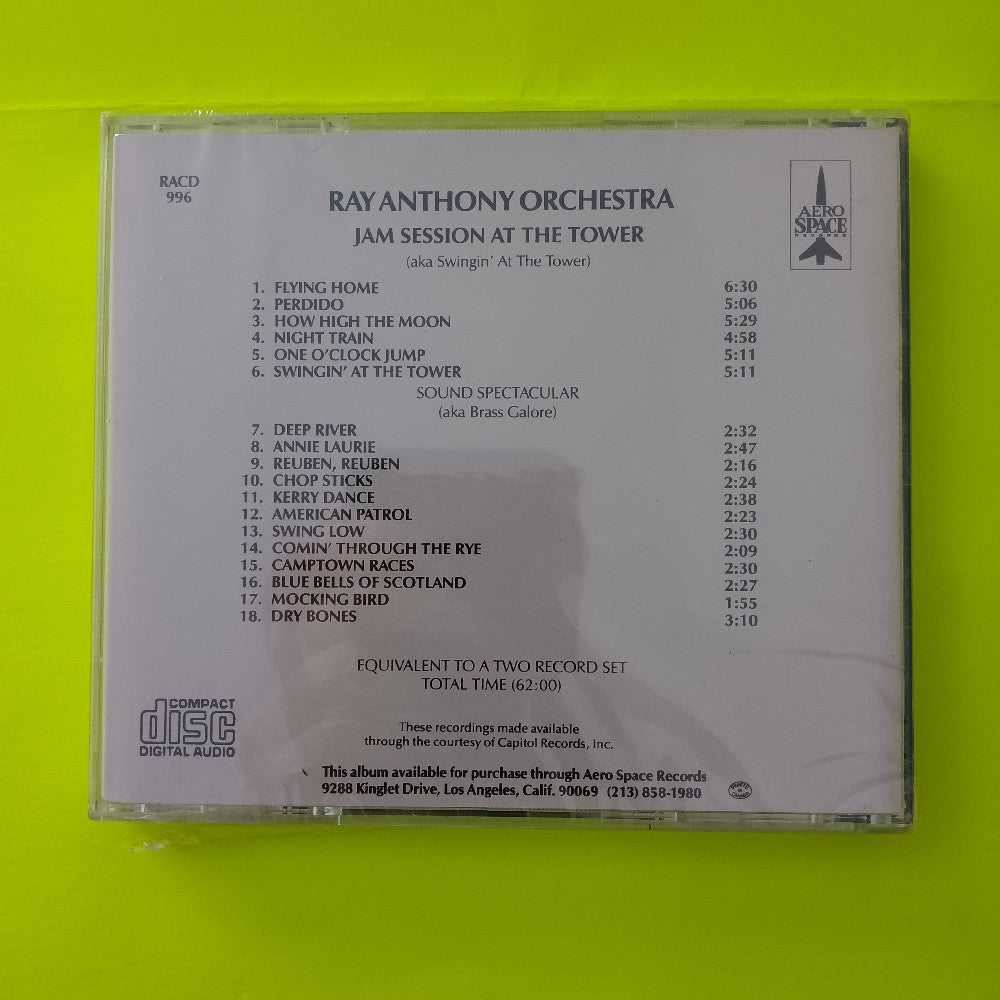 Ray Anthony Orchestra - Jam Session At The Tower - RACD 996 - New - Sealed - CDs
