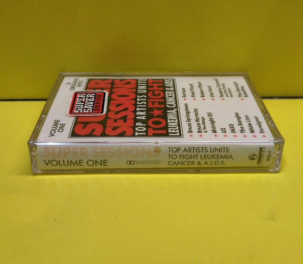 Various - Super Sessions (Volume One): Top Artists Unite to Fight Leukemia, Cancer & Aids - 1988 - 26096-4 - New - Sealed - Cassettes