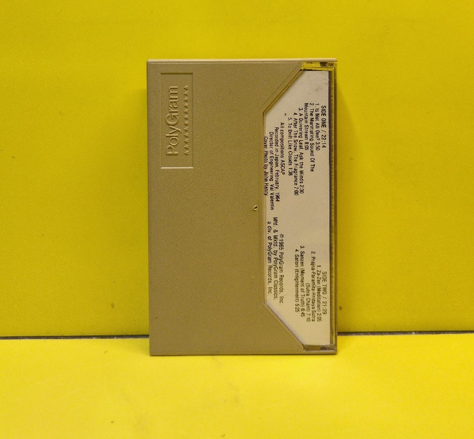Tony Scott, Shinichi Yuize, Hozan Yamamoto - Music For Zen Meditation And Other Joys - 1983 - V5G-8634 - Used - EX - Cassettes - Reissue - Verve Logo On Tape Shell
