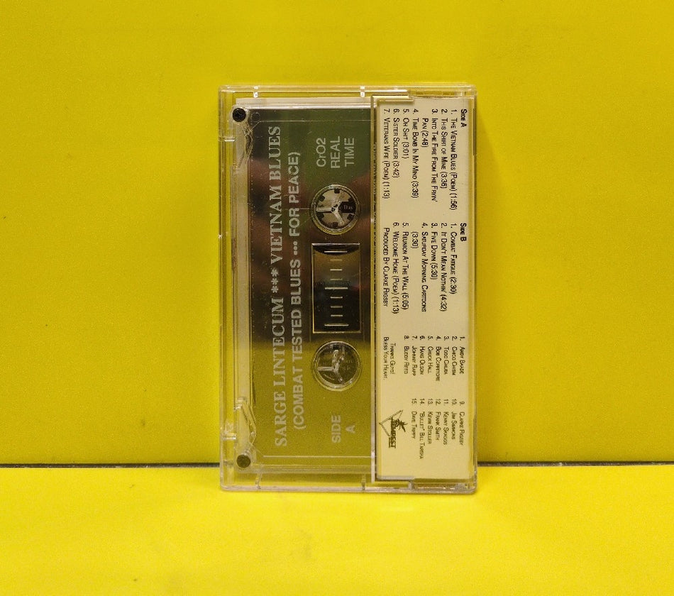 Sarge Lintecum - Vietnam Blues - Combat Tested Blues...For Peace - 1991 - Used - EX - Cassettes