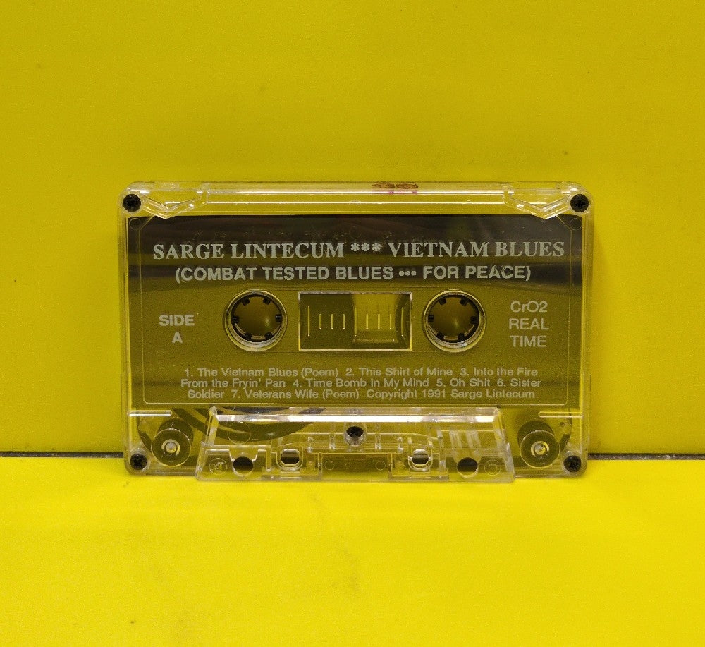 Sarge Lintecum - Vietnam Blues - Combat Tested Blues...For Peace - 1991 - Used - EX - Cassettes