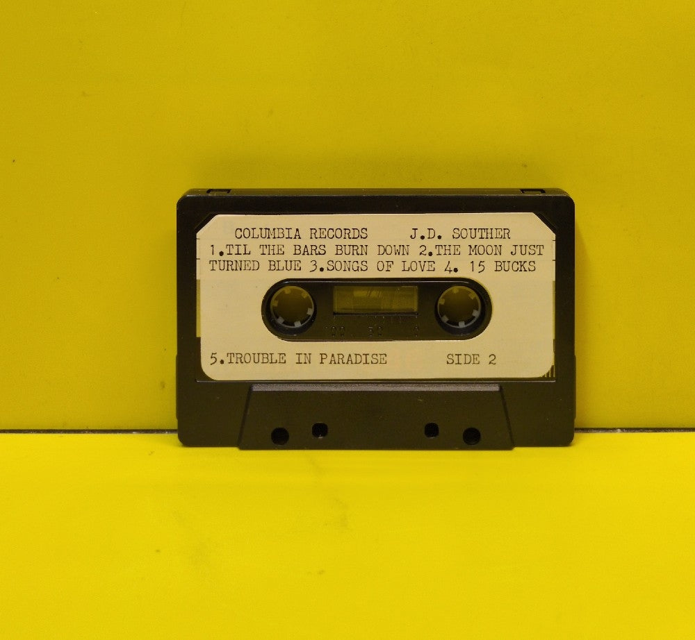 J.D. Souther - You're Only Lonely (Demo) - 1979 - JC 36093 - Used - EX - Cassettes - Black Tape Shell With White Labels