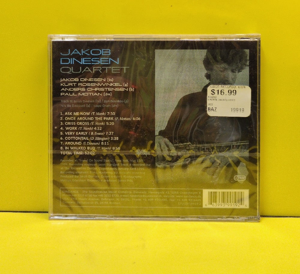 Jakob Dinesen Quartet Feat.: Paul Motian / Kurt Rosenwinkel - Around - 1999 - STUCD 19919-2 - New - Sealed - CDs