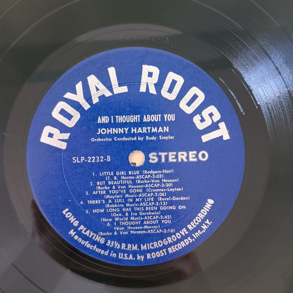 Johnny Hartman - And I Thought About You - SLP 2232 - Used - VG++ - Vinyl