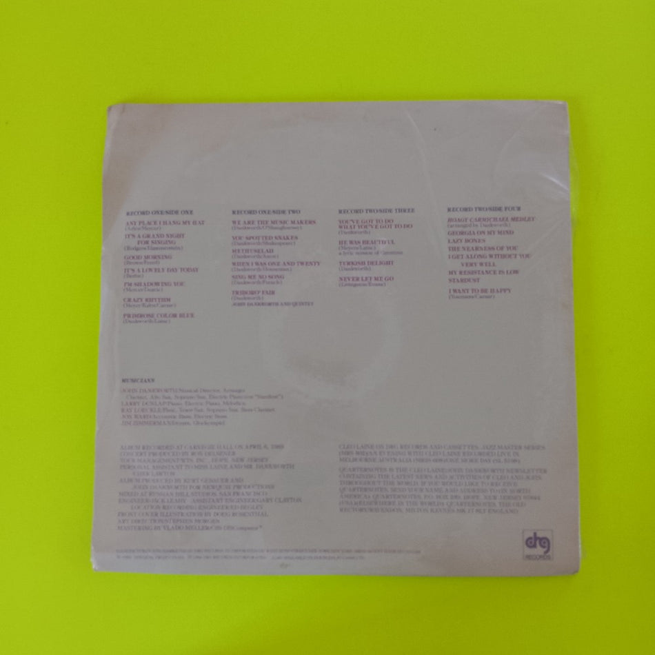 Cleo Laine - Cleo At Carnegie 10th Anniversary Concert - 1984 - DARC-2-2101 - New - Sealed - Vinyl