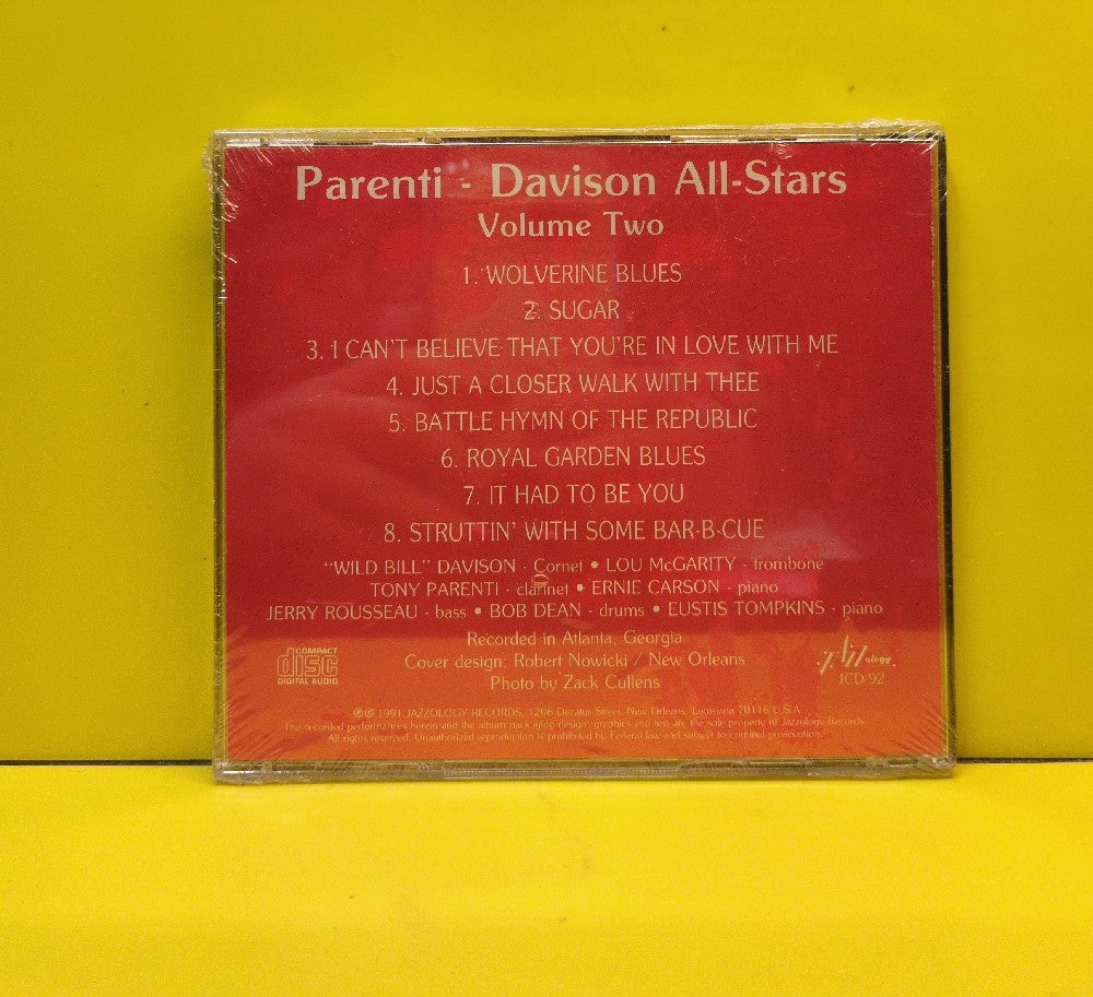 Parenti-Davison All-Stars - Volume Two - 1992 - JCD-92 - New - Sealed - CDs