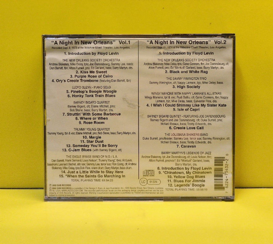 Various - A Night In New Orleans: The Legenday Los Angeles Concert - 2002 - BCD-431/432 - Used - EX - CDs - 2xCD