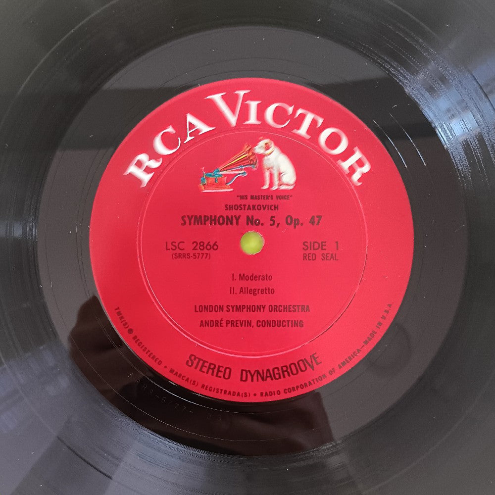Andre Previn - Conducts Shostakovich: Symphony No. 5 - 1966 - LSC 2866 - Used - VG++ - Vinyl