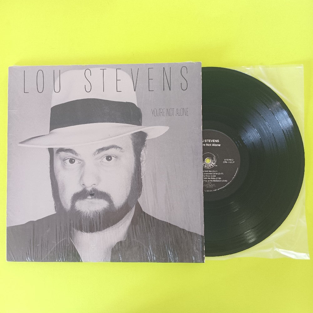 Lou Stevens - You're Not Alone SHRINK - 1984 - CRI-110LP - Used - VG++ - Vinyl