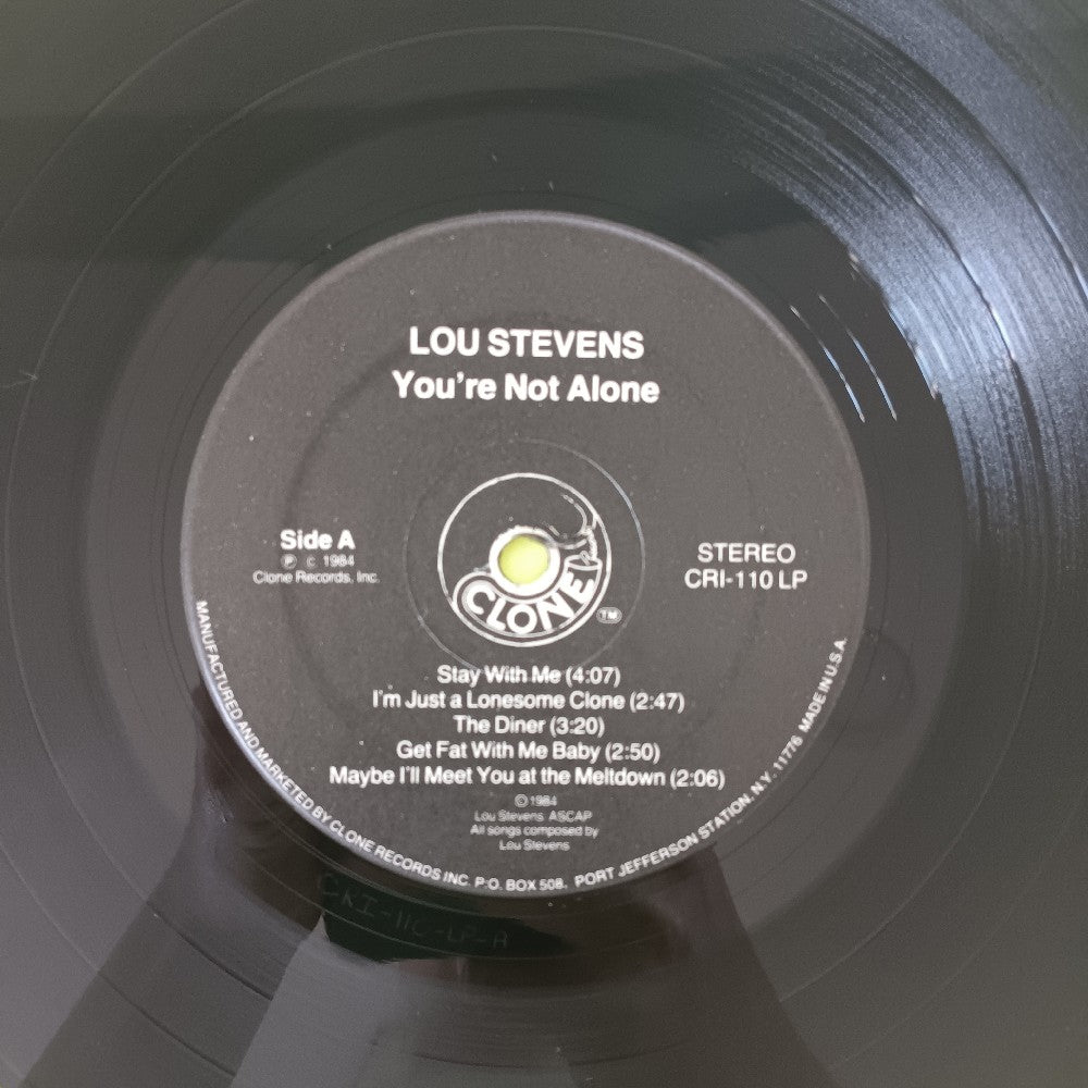Lou Stevens - You're Not Alone SHRINK - 1984 - CRI-110LP - Used - VG++ - Vinyl