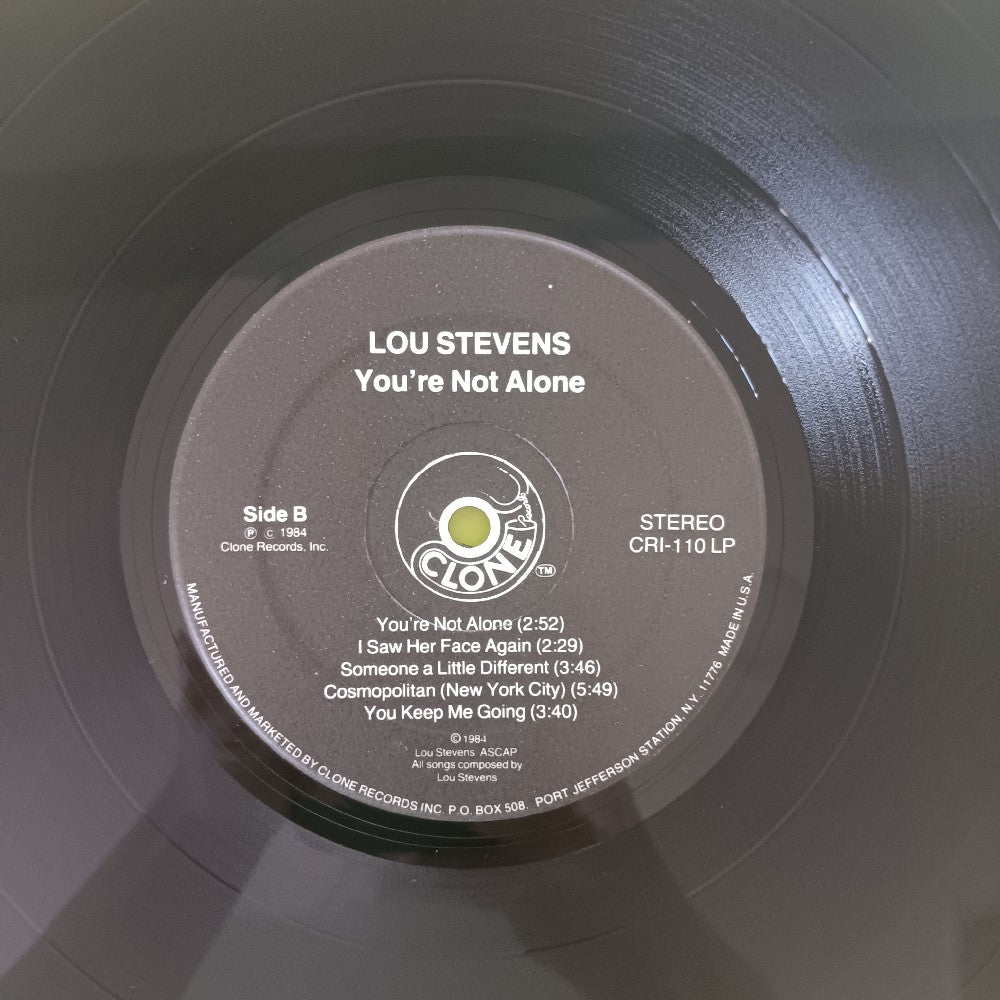 Lou Stevens - You're Not Alone SHRINK - 1984 - CRI-110LP - Used - VG++ - Vinyl