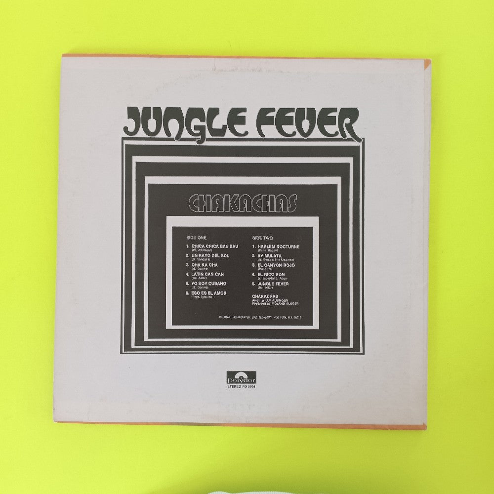 Chakachas - Jungle Fever PROMO - 1972 - PD 5504 - Used - VG++ - Vinyl