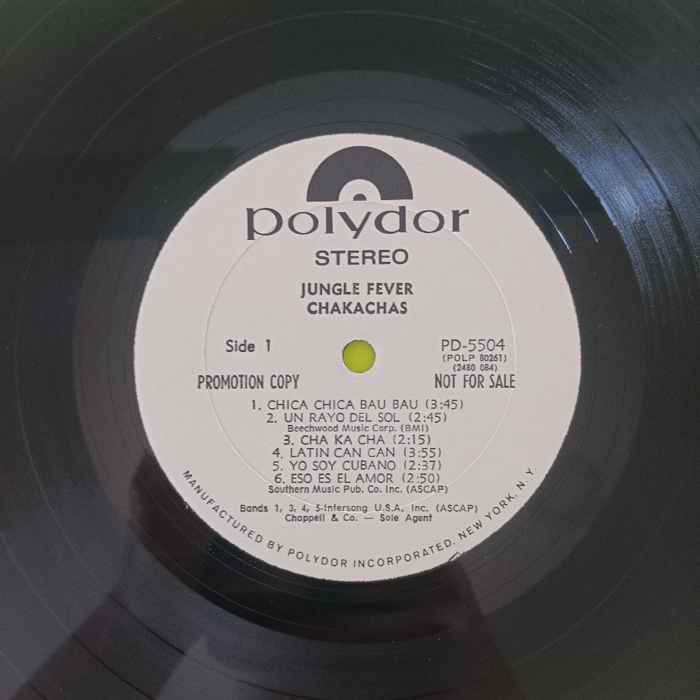 Chakachas - Jungle Fever PROMO - 1972 - PD 5504 - Used - VG++ - Vinyl