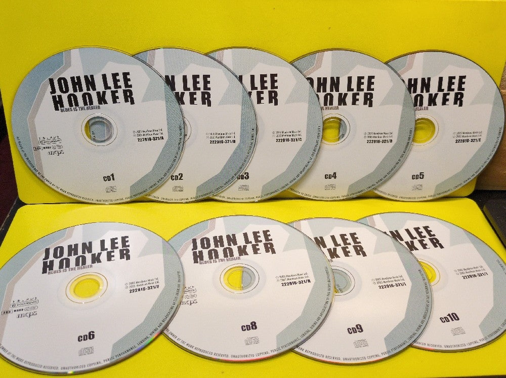 John Lee Hooker - Blues Is The Healing - 2005 - 222916 - Used - VG++ - CDs - 10xCD Box Set (Missing CD #7) - Germany Import