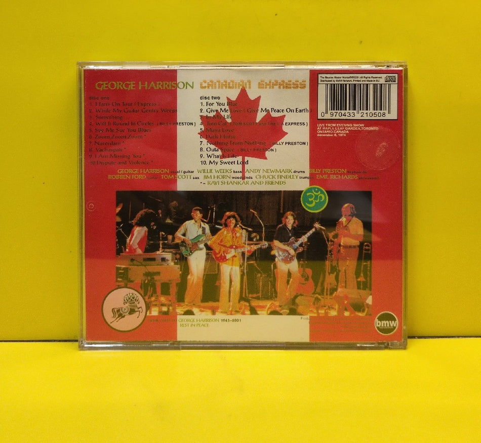 George Harrison - Canadian Express - 2002 - BMW008 A/B - Used - EX - CDs - 2xCD - Japan Import - Unofficial Release