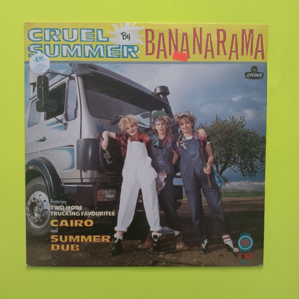Bananarama - Cruel Summer UK 12" - 1986 - NANX 5 - Used - VG+ - Vinyl